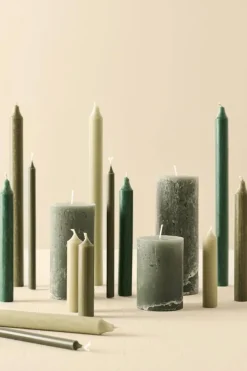 Kynttilät Ja Huonetuoksut^IB Laursen kynttilä 10 cm rustiikki vihreä