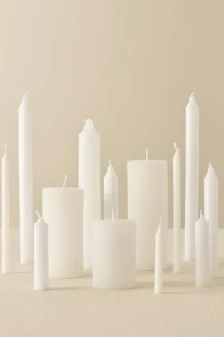 Kynttilät Ja Huonetuoksut^IB Laursen kynttilä 10 cm rustiikki valkoinen