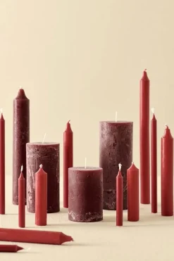 Kynttilät Ja Huonetuoksut^IB Laursen kynttilä 10 cm rustiikki punainen