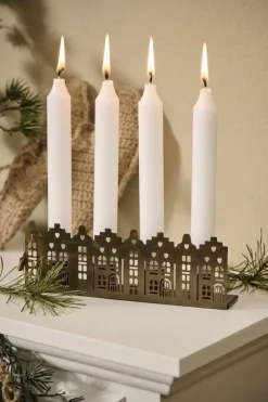 Lyhdyt Ja Kynttilänjalat^IB Laursen kynttilänjalat talot 4 x 2,2 cm