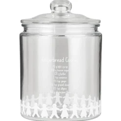 Ruoansäilytys Ja Järjestys^IB Laursen lasipurkki piparkakkuhahmot & resepti 1,9 l