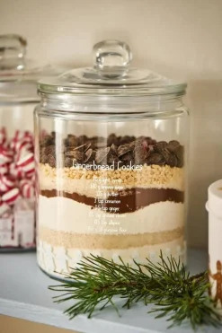 Ruoansäilytys Ja Järjestys^IB Laursen lasipurkki piparkakkuhahmot & resepti 1,9 l