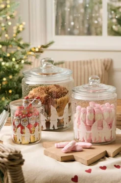 Ruoansäilytys Ja Järjestys^IB Laursen lasipurkki Santa's helpers 700 ml patenttikansi