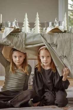 Keittiötekstiilit^IB Laursen lautasliina oksa 40x40 cm luonnonvalkoinen