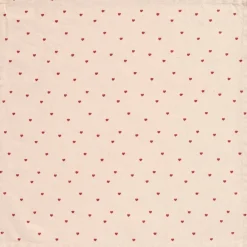 Keittiötekstiilit^IB Laursen lautasliina Valentin punaisilla sydämillä