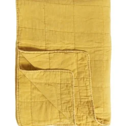 Sisustustekstiilit^IB Laursen peitto keltainen