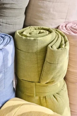 Sisustustekstiilit^IB Laursen peitto vihreä