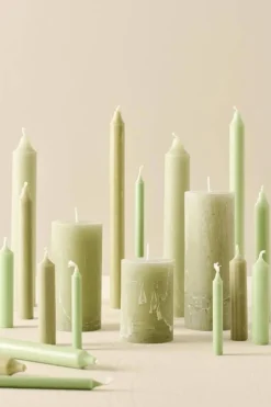 Kynttilät Ja Huonetuoksut^IB Laursen pöytäkynttilä 10 cm rustiikki green tea