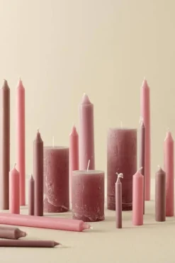 Kynttilät Ja Huonetuoksut^IB Laursen pöytäkynttilä 10 cm rustiikki malva