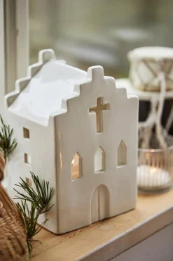 Lyhdyt Ja Kynttilänjalat^IB Laursen talolyhty kirkko Stillenat valkoinen