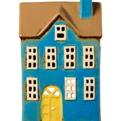 Lyhdyt Ja Kynttilänjalat^IB Laursen talolyhty Nyhavn keltainen ovi