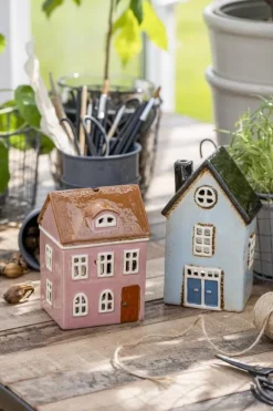 Lyhdyt Ja Kynttilänjalat^IB Laursen talolyhty Nyhavn vaaleanpunainen