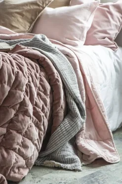 Sisustustekstiilit^IB Laursen tyynynpäällinen sametti rose shadow