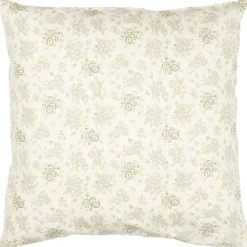 Sisustustekstiilit^IB Laursen tyynynpäällinen Agatha kukat vihreä