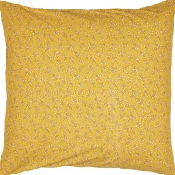 Sisustustekstiilit^IB Laursen tyynynpäällinen Andrea keltainen kukat valkoinen