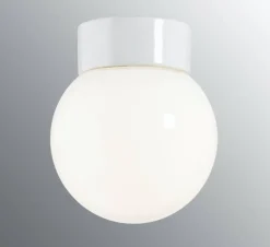 Ulkovalaisimet^Ifu00f6 Electric Ifö Electric Classic Glob Ø150mm, valkoinen, suora posliinikanta