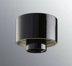 Lamput Ja Valaisintarvikkeet|Sisustusvalaisimet^Ifu00f6 Electric Ifö Electric posliinikanta suora, musta, kierre 84,5 mm,