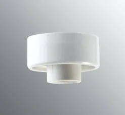 Lamput Ja Valaisintarvikkeet^Ifu00f6 Electric Ifö Electric posliinikanta suora, valkoinen, kierre 84,5 mm,