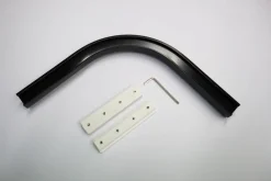 Verhot Ja Verhotarvikkeet^Ihanin D-verhokiskon kulma musta 20 x 20 cm