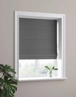 Verhot Ja Verhotarvikkeet^Ihanin pimentävä laskosverho tummanharmaa 120x180 cm