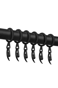 Verhot Ja Verhotarvikkeet^Ihanin rypytysnauhakoukku musta 20 kpl