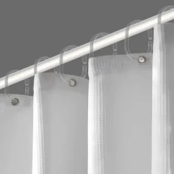 Kylpyhuone- Ja Saunatekstiilit|Kylpyhuone- Ja Saunatekstiilit^Ihanin suihkuverhorenkaat läpinäkyvä