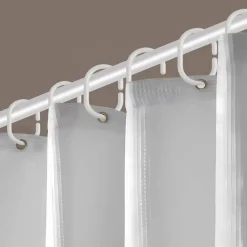 Kylpyhuone- Ja Saunatekstiilit|Kylpyhuone- Ja Saunatekstiilit^Ihanin suihkuverhorenkaat valkoinen
