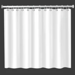 Kylpyhuone- Ja Saunatekstiilit|Kylpyhuone- Ja Saunatekstiilit^Ihanin suihkuverhotanko 125-220 cm valkoinen