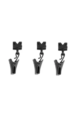 Verhot Ja Verhotarvikkeet^Ihanin verhokiskon liuku nipistimellä musta 20 kpl