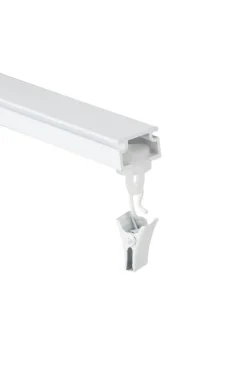 Verhot Ja Verhotarvikkeet^Ihanin verhokiskon pyöröliuku nipistimellä valkoinen 20 kpl