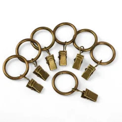 Verhot Ja Verhotarvikkeet^Ihanin verhorenkaat nipistimellä 10 kpl antiikkimessinki