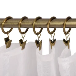 Verhot Ja Verhotarvikkeet^Ihanin verhorenkaat nipistimellä 10 kpl antiikkimessinki