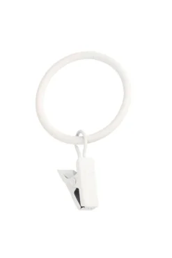 Verhot Ja Verhotarvikkeet^Ihanin verhorenkaat nipistimellä 25/32 mm mattavalkoinen