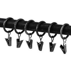 Verhot Ja Verhotarvikkeet^Ihanin verhorenkaat nipistimellä 25/32 mm mustakulta