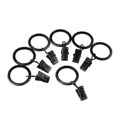 Verhot Ja Verhotarvikkeet^Ihanin verhorenkaat nipistimellä 25/32 mm mustakulta