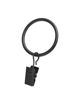 Verhot Ja Verhotarvikkeet^Ihanin verhorenkaat nipistimellä 25/32 mm mattamusta