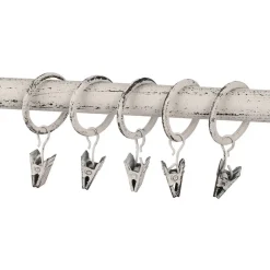 Verhot Ja Verhotarvikkeet^Ihanin verhorenkaat nipistimellä 25/32 mm valkokulta