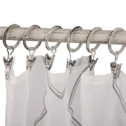 Verhot Ja Verhotarvikkeet^Ihanin verhorenkaat nipistimellä 25/32 mm valkokulta