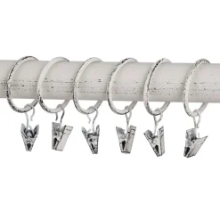 Verhot Ja Verhotarvikkeet^Ihanin verhorenkaat nipistimellä 10 kpl valkokulta