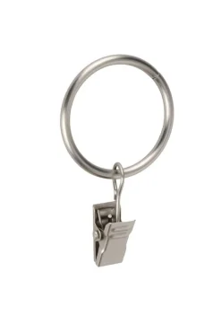 Verhot Ja Verhotarvikkeet^Ihanin verhorenkaat nipistimellä 25/32 mm teräs