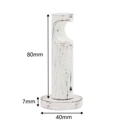 Verhot Ja Verhotarvikkeet^Ihanin verhotangon kannakkeet 19 mm valkokulta