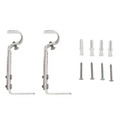 Verhot Ja Verhotarvikkeet^Ihanin verhotangon kannakkeet 19 mm valkokulta