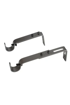 Verhot Ja Verhotarvikkeet^Ihanin verhotangon kannakkeet 19 mm antrasiitti