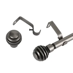 Verhot Ja Verhotarvikkeet^Ihanin verhotanko Alma 160-330 cm antrasiitti