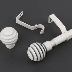 Verhot Ja Verhotarvikkeet^Ihanin verhotanko Alma 160-310 cm mattavalkoinen