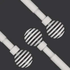 Verhot Ja Verhotarvikkeet^Ihanin verhotanko Alma 120-210 cm mattavalkoinen