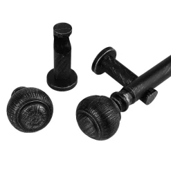 Verhot Ja Verhotarvikkeet^Ihanin verhotanko Amelia 160-330 cm mustakulta