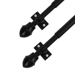 Verhot Ja Verhotarvikkeet^Ihanin verhotanko Cafe 125-220 cm musta