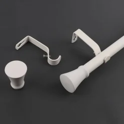 Verhot Ja Verhotarvikkeet^Ihanin verhotanko Emma 120-210 cm mattavalkoinen