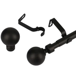 Verhot Ja Verhotarvikkeet^Ihanin verhotanko Mira 160-310 cm mattamusta